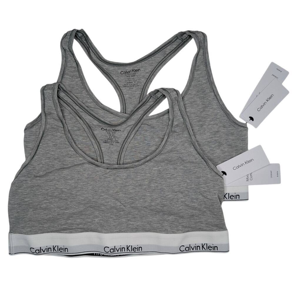 Calvin Klein Women's Modern Cotton Bralette Grey